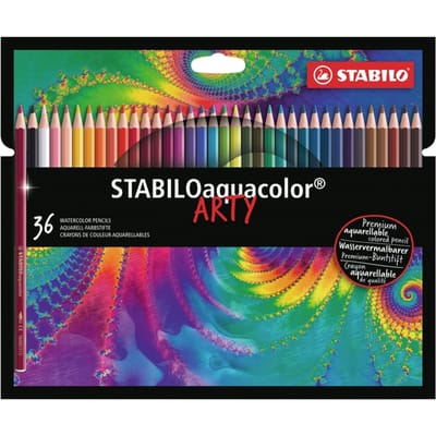 STABILOaquacolor - Premium Aquarel Kleurpotloden - ARTY - Etui Met 36 Kleuren