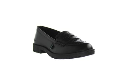 Kickers Lachly Quilt Loafer Damesschoenen Zwart