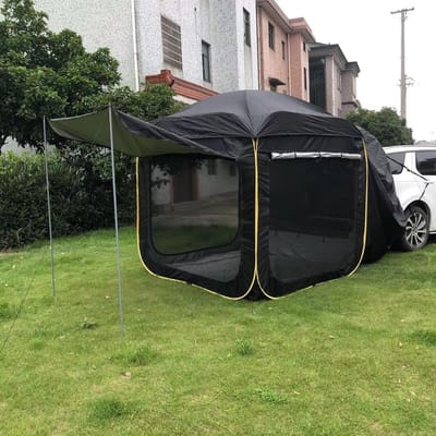 SUV Tent - Kampeertent Achterklep - Kamperen met Auto - Universele Pasvorm - 200x200x200 cm - Zwart