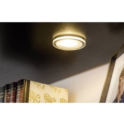 LED-meubelinbouwlampen Whirl rond 65 mm 3x2,4W 3x55lm 230V 2700K Satijn