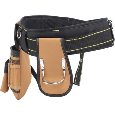 Gereedschapsriem 12 Zakken Afneembare Pouch Verstelbare Taille Snelontgrendelings Taille Gereedschapstas met Hamer black