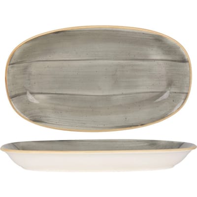 Bonna Serveerschaal - Aura Space - Porselein - 34x19 cm - set van 2