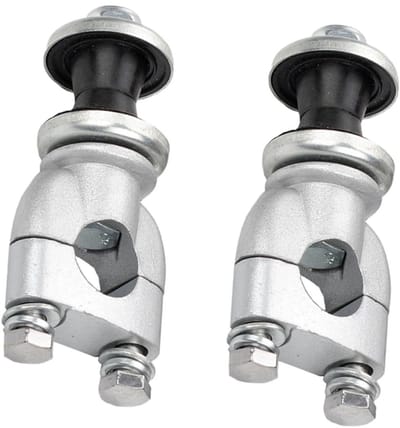 Motorfiets Stuurverhogers - Stuurklemmen - Rijcomfort Vergroten - Aluminium Legering - 10.5x5.1cm - Zilver
