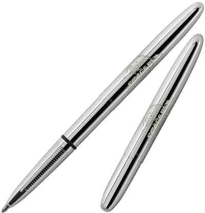Originele Fisher Space Pen Bullet Space Pen, Chroom, Fisher Logo (#400)
