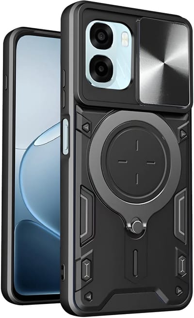 Hoesje geschikt voor Oppo A6/A6x - Techsuit CamGuard Pro Back Cover - Zwart