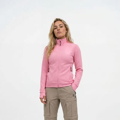 Poederbaas Outdoor Vest Dames - Waffle Jacket - Lichtgewicht & Ademend - Wandelvest & outdoor activiteiten - Roze - Maat S