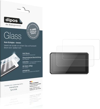 dipos – 2x Matte Pantserfolie geschikt voor Interphone Sync55B | 9H Screenprotector