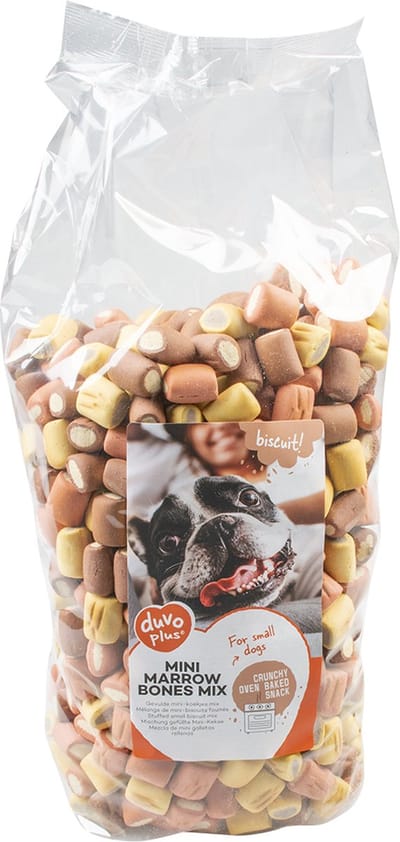 Duvoplus - Hondensnack - Hond - Biscuit! Mini-mergpijpjes Mix 2kg - 1st