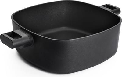 Braadpan, Kookpan, Vierkant, 24 x 24 cm, 3 L, Gerecycled Aluminium, QXR Non Stick, Inductie - Woll | EcoLogic QXR