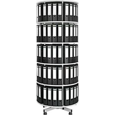 Archiefzuil - 5-legbord + GRATIS 40 ordners - 80 mm - zwart