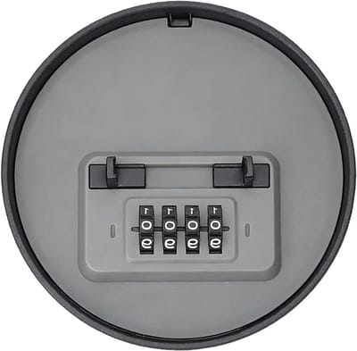Kluis met Slot - Opbergbox Geld - Veilig Opbergen - Codeslot Toegang - 12 cm Breed - Grijs