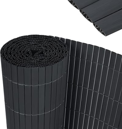 Balkonmat Bescherming - Inkijkmat Windscherm - Privacy Tuin - Weerbestendig UV-bestendig - 90x800cm - Antraciet