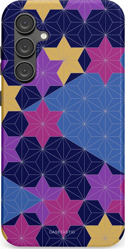 Casetastic Hoesje Geschikt voor Samsung S23 FE - Stijlvolle Beschermende Duo-layer Case - Sterrenlijn