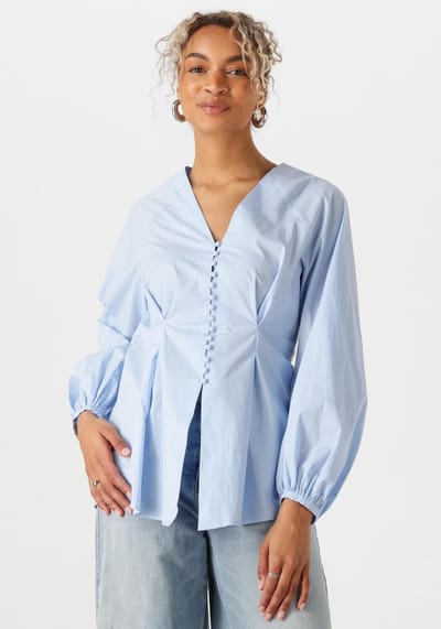INWEAR Helvelw Blouse Dames - Jurken - Blauw - Maat 34