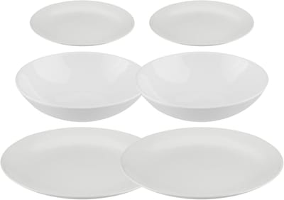 Secret de gourmet Servies set Colorama uni - 36-delig - wit - dinerservies - tafelservies - 12 personen