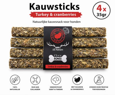 Haba's Tatanka - Kauwsticks - Kalkoen en Cranberries 1 stuk