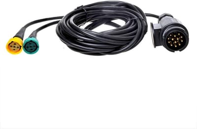 ProPlus Kabelset - 5 meter - 13-polige stekker naar 2x 5-polige connector - zwart kunststof