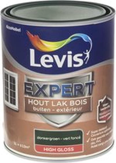 Levis - Expert Hout Lak Buiten High Gloss - Donkergroen - 1 L