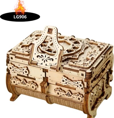 Livano Bouwpakket Hout - Kinderen - Volwassenen - Bouwpakketten Volwassenen - Boot - Houten Puzzel - 3D - Sieradendoos