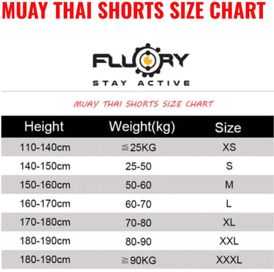 Fluory Gullia Muay thai Shorts MTSF141 - S