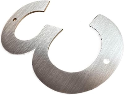 1 St 5In Rvs Huisnummer 0 Tot 9 Outdoor Drijvende Metalen Deurplaten Adres Borden 127mm Big Size Buitendeur Nummers(Number 3)