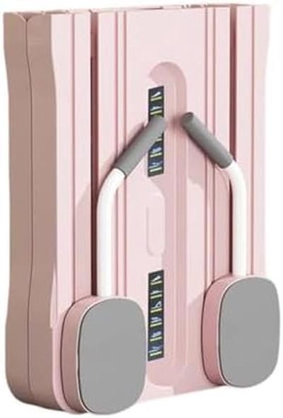 Pilates Reformer Set - Core Trainer - Fitness Thuis - Opvouwbaar Ontwerp - 105 cm Lengte - Roze