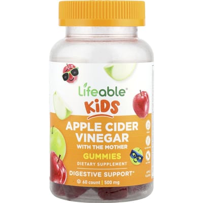 Kinder Appelciderazijn Gummies, Appel, Gummies, 60 Stuks