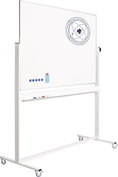 Verrijdbaar whiteboard emaille | 120 x 150 cm