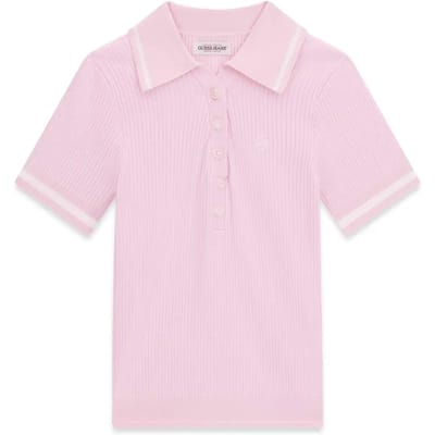 Guess Jeans W6grz1z3p32 Korte Mouw Poloshirt Roze M Vrouw