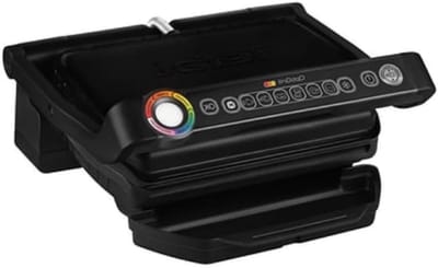 Contactgrill - Elektrische grill - Lekker grillen - Automatische programma's - 600 cm² grilloppervlak - Zwart