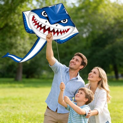Grote Vlieger - Kinderspeelgoed Buiten - Familie Activiteiten - Gemakkelijk te Vliegen - 120 x 210 cm - Meerkleurig