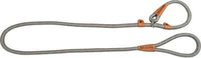 Animal Boulevard SCHOOL LEASH - Slipriem - Retrieverlijn - Stroplijn - Trainingslijn - Met Dubbele Stop - Grijs - 180x1,8 cm -Voor grote honden