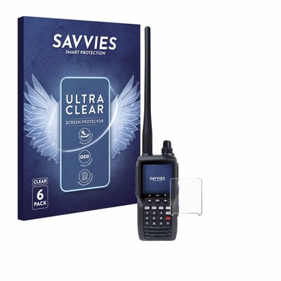 Savvies - Screenprotector voor Yaesu FTA-550 - Folie Beschermfolie transparant 6 Stuks