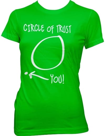 Hybris Circle Of Trust Girly Tee dames-T-shirt groen