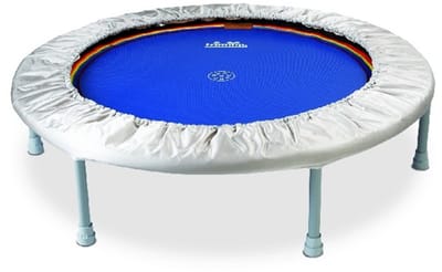 Heymans trampoline/rebounder Trimilin Mini Swing Vaste poten blauw-zilver
