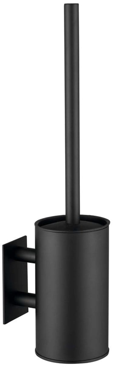 Sapho Accessoires - Toiletborstel voor wandmontage met houder, matzwart 32208B