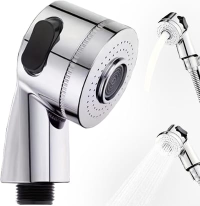 Vervangende douchekop voor kappers, handdouche met 2 spuitmodi, roestvrijstalen spraymond voor pedicure en shampoo