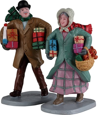 Lemax - Gifts For The Grandchildren, Set Of 2 - Kersthuisjes & Kerstdorpen