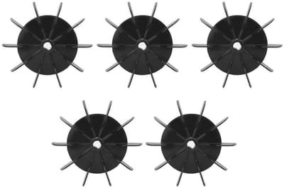 Cosensi - Ventilatorblad - Impeller voor luchtcompressor - Technisch plastic - 5 stuks - Reserveonderdelen - Geschikt voor diverse pompen