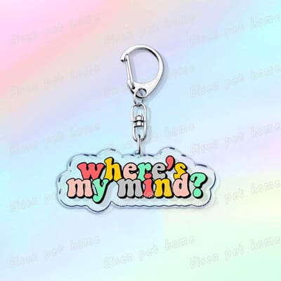 HIT ME HARD AND SOFT STAR Ilomilo Porte-clés pour Femmes Accessoires Sac BE Star Je t'aime Bad Guy Porte-clés Bijoux Ventilateurs Cadeaux white