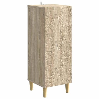 vidaXL - Dressoir - Sonoma - Eiken - 33 - x - 34,5 - x - 90 - cm - Bewerkt - hout