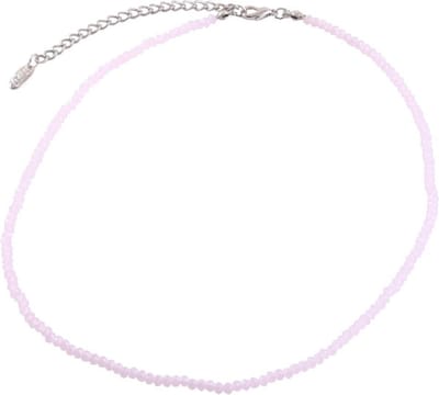 Behave ketting - Roze facet geslepen glaskralen - Mode accessoires - Nikkelvrij