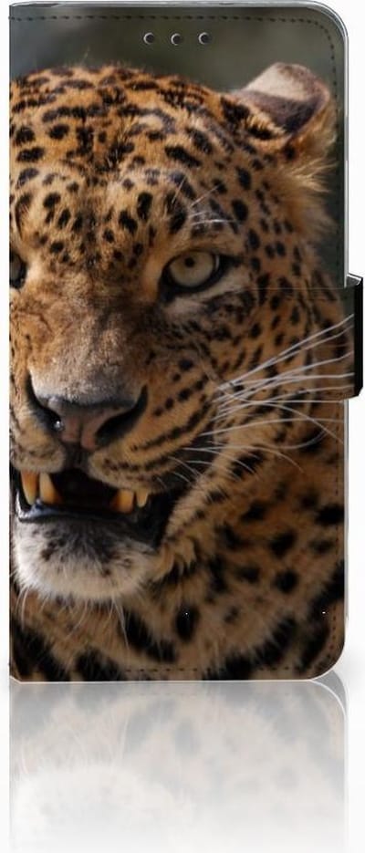Samsung Galaxy S10 Plus Telefoonhoesje met Pasjes Luipaard
