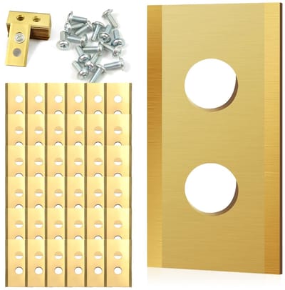 Dailygoods- Vervangingsmessen 36 stuks - Titanium Messen - Inclusief Schroeven/Ringen - Compatibel met Mammotion Luba/YUKA - Reservemessen voor Robotmaaiers - Hoogwaardige Kwaliteit - Robotmaaimessen
