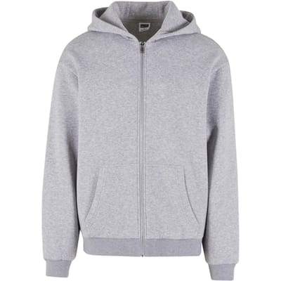 Urban Classic Fluffy Jas Met Capuchon Grijs