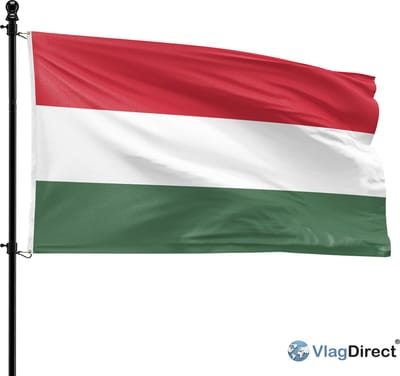 VlagDirect - Hongaarse vlag - Hongarije vlag - 90 x 150 cm.