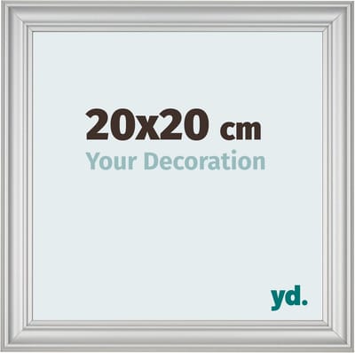 Your Decoration - Fotolijst 20x20 cm - MDF - Zilver Mat - Lazio