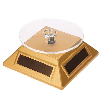 Dailygoods- Sieradendisplay op zonne-energie - 360° Draaischijf - Roterende Standaard - Organizer voor Horloges/Mobiele Telefoons - Tentoonstelling voor Sieraden - Milieuvriendelijk Gebruik - Presentatiestandaard