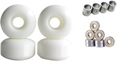 Longboard Wielen - Skateboard Onderdelen - Straat Skaten - Soepele Rolprestaties - 52mm 92A - Wit