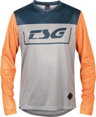 TSG Breeze Longsleeve Jersey, blauw/oranje